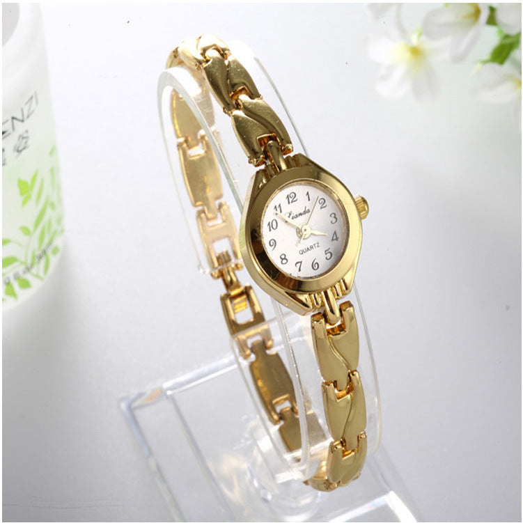 Carved Gold Stainless Steel Watch